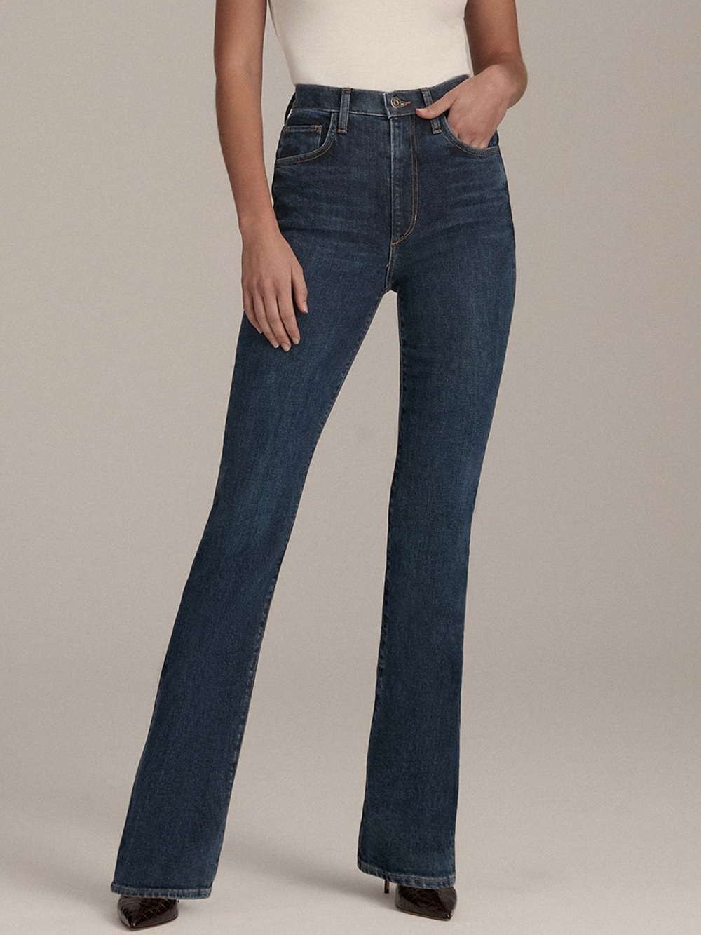 Favorite Daughter Jeans The Valentina Shortie Petite Super High Rise Boot